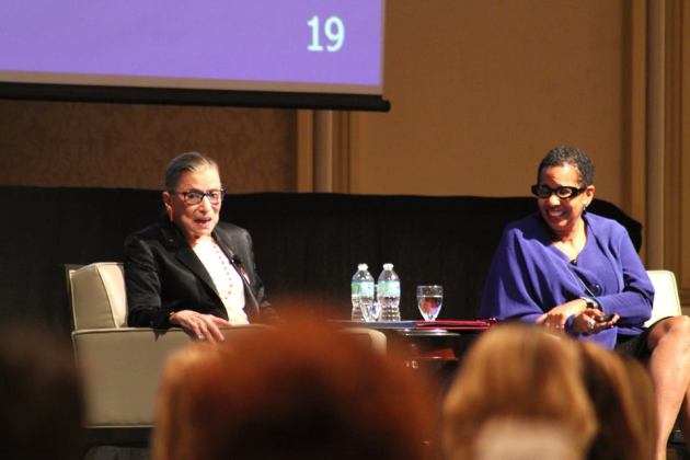 U.S. Supreme Court Justice Ruth Bader Ginsburg at the Chicago Bar Association event.