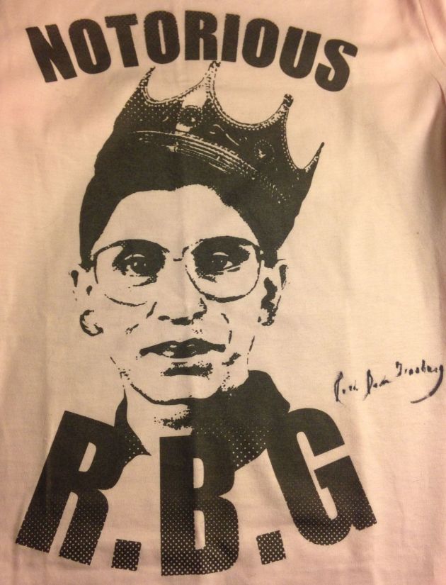 A Notorious R.B.G. t-shirt from http://notoriousrbg.tumblr.com